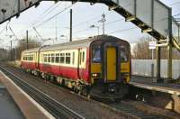 156 511 calls at Slateford on 17 December with a Glasgow Central - Edinburgh Waverley service.<br><br>[Bill Roberton 17/12/2008]