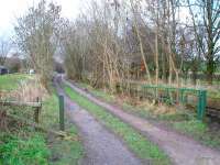 The previous occasion on which I visited this station was during its last week of service in January 1970. Thornton-in-Craven closed, along with the Colne to Skipton line, w.e.f. 2nd February 1970 and there have been campaigns ever since to reopen this <I>missing link</I> between Lancashire and Yorkshire (which should never have closed). View towards Skipton through the old platforms. Map Ref SD 910483<br><br>[Mark Bartlett 17/12/2008]