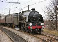 30777 <I>Sir Lamiel</I>, with 47760 coupled behind, passing Newcraighall having rounded the <I>sub</I> with the RTC charter from Huddersfield on 20 December. The train was subsequently dragged back to Waverley by 37706.<br>
<br><br>[Bill Roberton 20/12/2008]