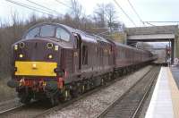 37706 waits to leave Newcraighall on 20 December on its way back to Waverley from Millerhill yard with the empty stock for the return RTC excursion to Huddersfield.<br><br>[Bill Roberton 20/12/2008]