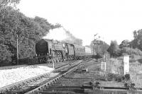 70023 <I>Venus</I> takes a northbound special past the loops at Eamont Bridge Junction (the former direct link to the Keswick line) south of Penrith station in September 1967.<br><br>[Colin Miller 25/09/1967]