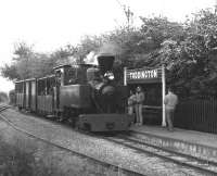 Hunslet 0-4-2T <I>Chaka</I> on the2ft North Gloucestershire Railway line associated with the Gloucestershire, Warwickshire Railway, photographed at Toddington Halt on 5 May 2002.<br><br>[Peter Todd 05/05/2002]