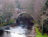 The Doon Viaduct at Alloway on the former Maidens and Dunure Light Railway, photographed on 3rd January 2009.<br><br>[Colin Miller 03/01/2009]