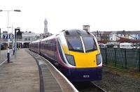 180106 at Blackpool North on 7th January 2009 waiting to form a service to Manchester Victoria. One of the latest additions to the Northern fleet, it was cascaded to Northern when First Great Western took them off lease.<br><br>[Graham Morgan 07/01/2009]