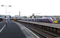 Blackpool North on 7th January 2008, with a mix or trains waiting their next turn of duty.  <br><br>[Graham Morgan 07/01/2009]