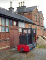 Scene at the rear of the Cavan & Leitrim station building at Dromod in 1993, with Hudson-Hunslet 2659 on display. The narrow gauge diesel locomotive was originally built for the British War Department in 1942.<br>
<br><br>[Bill Roberton //1993]