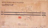 The 1955 diagram from Clarkston Signal Box<br><br>[John Robin //1955]