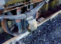 A Lancashire & Yorkshire Railway axlebox photographed on 16 January 2009 on a wagon owned by the Bristol Industrial Museum. <br><br>[Peter Todd 16/01/2009]