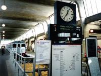 Platform 3 of the Metropolitan and Piccadilly Line terminus at the LPTB 1938 Uxbridge station in July 1994. This structure replaced the original (1904) Harrow & Uxbridge Railway station located half a mile to the east.<br><br>[David Panton 26/07/1994]