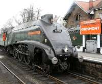 <I>Union of South Africa</I> about to couple up to a special for Pickering at Grosmont station on 3 April 2008. <br><br>[John Furnevel 03/04/2008]