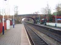 Cherry Tree is very close to its neighbouring unstaffed halts on the Blackburn to Preston line. Mill Hill, the next station en route to Blackburn, is sited by the next bridge and visible from the platforms. Northern local services are only allowed four minutes from leaving Pleasington to leaving Mill Hill, including the intermediate stop at Cherry Tree.<br><br>[Mark Bartlett 24/01/2009]