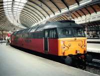 47 749 <I>Atlantic College</I> stands at Newcastle Central platform 12 in June 1997.<br><br>[David Panton /06/1997]