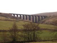 One of the better known Settle and Carlisle viaducts is the imposing Arten Gill on the east side of Upper Dentdale. Arten Gill lies to the south of Dent station but north of Dent Head viaduct. <br><br>[Mark Bartlett 31/01/2009]