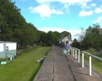 <br>
Platform scene at Norham on the Kelso to Tweedmouth line - takenon 27th August2004 looking east.<br>
<br><br>[Colin Miller 27/08/2004]