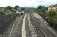 Bridgend viewed from the overbridge at the east end of the station<br><br>[Ewan Crawford 13/09/2006]