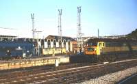 Class 45 no 99 <I>3rd Carabinier</I> and Class 47 no D1660 <I>City of Truro</I> at Bristol Temple Meads on 30 July 1971.<br>
<br><br>[John McIntyre 30/07/1971]