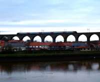 A CrossCountry Voyager on the Royal Border Bridge on 17 February 2009. <br><br>[Brian Forbes 17/02/2009]