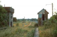 Looking along the platforms of the former station at Tubbercurry, Co Sligo in 1988. The station had closed to passengers in 1963 with final closure of the line coming in 1975. <br><br>[Bill Roberton //1988]