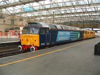 DRS 47712 <I>Pride of Carlisle</I> hauls NR load bank testing locomotive 86902 north through Carlisle on 19 February after coming off the Newcastle line.   <br>
<br><br>[Colin Alexander 19/02/2009]