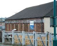 Part of the much refurbished former Maryport & Carlisle Railway Goods shed at the south end of Carlisle station, with the building still being used for the storage of goods in February 2009.<br><br>[Colin Alexander 19/02/2009]