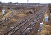 View north over Perth New Yard on 20 February 2009, with only one track remaining. [See image 37655]<br><br>[Bill Roberton 20/02/2009]