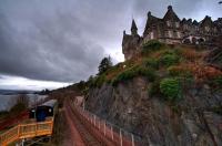 View west from Loch Awe station footbridge in February 2009. <br><br>[Norman Bews /02/2009]