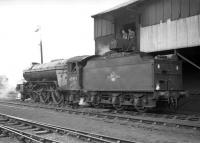 V2 60919 at the coaling stage at Ferryhill in the early 1960s.<br><br>[Robin Barbour Collection (Courtesy Bruce McCartney) //]