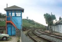 Signal box at Rosslare Harbour, 1993.<br><br>[Bill Roberton //1993]