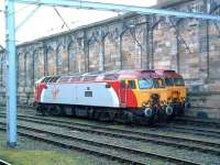 Virgin <I>Thunderbirds</I> 57302 <I>Virgil Tracy</I> and 57311 <I>Parker</I> stand in the sidings on the west side of Carlisle station on 19 February 2009.<br>
<br><br>[Colin Alexander 19/02/2009]