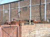 Redundant industrial tank engines rusting away quietly at a previously rail-connected works just south of the former Sinclairtown station in Den Road, Kirkcaldy, on 22 Feb 2009.<br><br>[David Panton 22/02/2009]