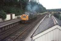 Light Engine working at Kershopefoot in 1967. Jim Bee, the Guard from Carlisle, had just been into the box to sign the register as there was a slow freight ahead.<br><br>[Bruce McCartney //1967]