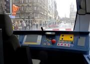 A view from a tram ...albeit a static exhibit on Edinburgh's Princes Street. Looking from the driver's cab towards the east end on a wet and overcast 5 March 2009. <br><br>[Bill Roberton 05/03/2009]