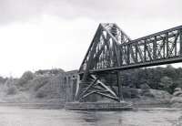 Connel Ferry Bridge looking north across the narrows in the 1950s - North Connel station can be seen on the far shore. Photograph taken by the late James Miller.<br><br>[Colin Miller collection //]