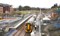 View west from Deans North Road bridge, Livingston, in March 2009.<br><br>[John Furnevel 07/03/2009]