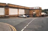 The facade and entrance to the former Londesborough Road station in the Autumn of 2008. Built exclusively to help cope with the volumes of excursion traffic descending on the town in the early 1900s, the station opened as <I>Scarborough Excursion</I> in 1908 just south of the main Scarborough station's lengthy platform 1. Between the two stations stood Falsgrave tunnel, thus, after offloading passengers, trains using Londesborough Road were able to run directly through the tunnel to the carriage sidings at Northstead, avoiding the main station altogether [see image 21950]. The name change from Excursion to Londesborough Road took place in 1933, when the main station was renamed Scarborough Central.  Following the demise of UK seaside rail traffic Londesborough Road officially closed in July 1966, having handled its last excursion train 3 years previously. Scarborough Central reverted to plain Scarborough in May 1969.  <br>
<br><br>[John Furnevel 28/09/2008]