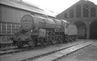 <i>Crab</i> 42737 stands outside Ayr MPD on 10 April 1966.<br><br>[K A Gray 10/04/1966]