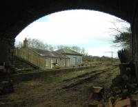 View east along the platform at Edrom station on 27 February 2009, looking towards Reston and the ECML.<br><br>[Ian Whittaker 27/02/2009]