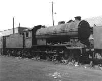 J38 no 65929 photographed on shed at Dunfermline in June 1967.<br><br>[David Pesterfield 11/06/1967]