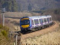 170 414 approaches the up distant signal at Blackford on 19 March with an Aberdeen-Glasgow service.<br><br>[Bill Roberton 19/03/2009]