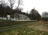 Blacksboat Station now looks to be a private dwelling. It has a new front entrance and a lot of renovation work has been done on the roof. The trackbed is part of the Speyside Way.<br><br>[John Gray 22/03/2009]