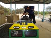 Scene at Niana station on the Castledare Miniature Railway in Perth, Western Australia, on 15 March 2009.  <br><br>[Gus Carnegie 15/03/2009]