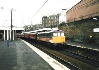 86 258 at Haymarket in February 1999 with a train for Birmingham New Street. <br><br>[David Panton /02/1999]