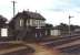 The signal box at Moreton-in-Marsh, Worcestershire, photographed in May 1989. The 1853 railway station nearby was originally known as <I>Moreton-in-Marsh for Shipston-on-Stour</I>, a name popular with the timetable printers of the day.  <br><br>[Sandy Steele /05/1989]