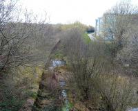 Poor old Paisley Abercorn... seen on 28 March 2009 from the same viewpoint as the photograph from 1966 [see image 19006]. Not much sign of even a cycle path now.<br><br>[Colin Miller 28/03/2009]