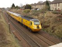 43062 <I>John Armitt</I> at the head of the Network Rail Test Train at Elderslie on 24th March<br><br>[Graham Morgan 24/03/2009]