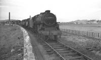 The <I>stored</I> locomotive line at Llandudno Junction, photographed in April 1963, with 44686 to the fore.<br><br>[K A Gray 01/04/1963]