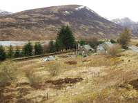 The closed station at Dalnaspidal on 10 April 2009 looking north.<br><br>[John Gray 10/04/2009]