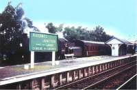 Kingmoor based Ivatt class 4 2-6-0 no 43027 stands at Riddings Junction with the Langholm - Carlisle branch train c 1962.<br><br>[Joyce Barker Collection (Courtesy Langholm Archive Group) //1962]