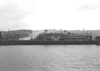 View from a passing steamer off Greenock in August 1967 showing the demise and cremation of the former terminus at Princes Pier.<br><br>[Colin Miller 15/08/1967]