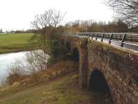 The 1859 bridge that carried the Stranraer line over the Nith between Dumfries and Maxwelltown, reopened in July 2008 as the <I>Queen of the South viaduct</I> for use by pedestrians and cyclists as part of the Maxwelltown Railway Path. <br><br>[Brian Smith 27/02/2009]